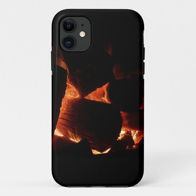 Fire Pit Winter Burning Logs Case-Mate iPhone Case (Back)