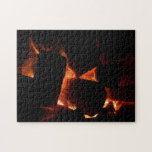 Fire Pit Winter Burning Logs Jigsaw Puzzle