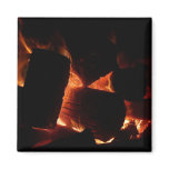 Fire Pit Winter Burning Logs Magnet