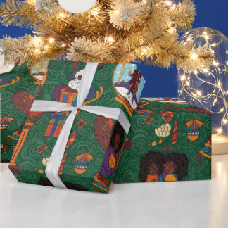 Fire Place Wrapping Paper