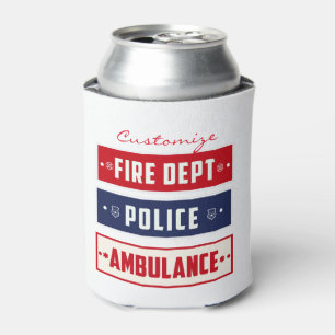 Fire Police Ambulance Thunder_Cove Can Cooler