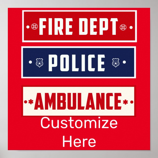 Fire Police Ambulance Thunder_Cove Poster (Front)