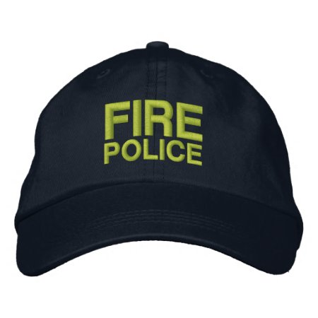 Fire Police Embroidered Baseball Cap