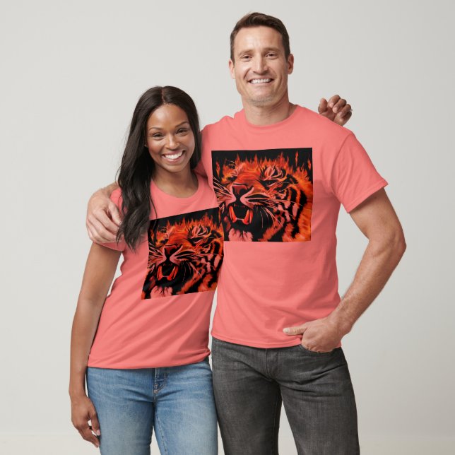 Fire Power Tiger T-Shirt (Unisex)