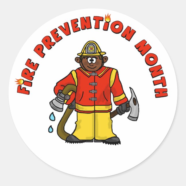 Fire Prevention Month Stickers - Ver. 2  Customize (Front)