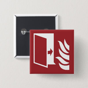 Fire Protection Door Safety Sign Button