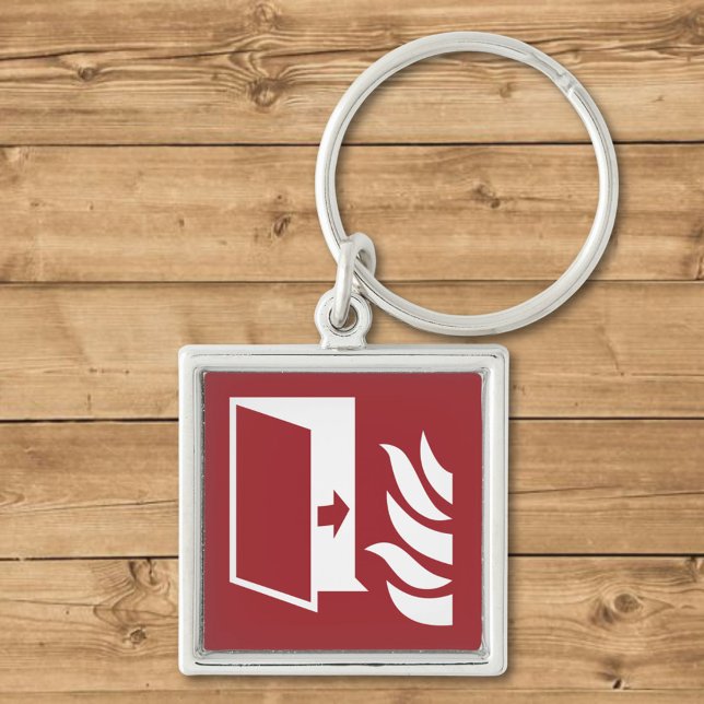 Fire Protection Door Safety Sign Keychain (Creator Uploaded)