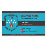 Fire Protection Shield Magnetic Business Card