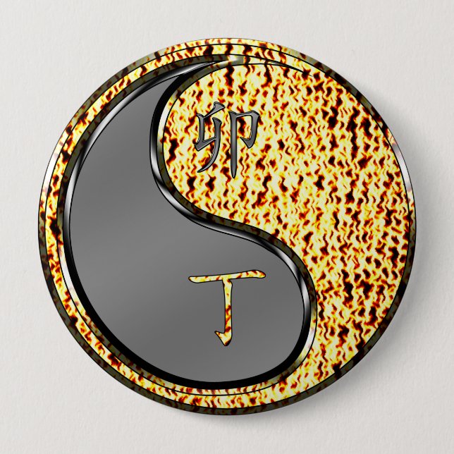 Fire Rabbit Button (Front)