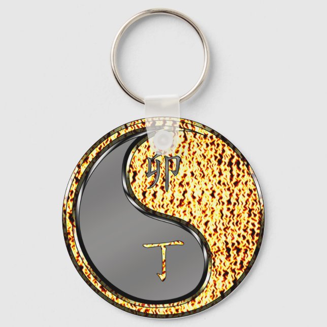Fire Rabbit Keychain (Back)