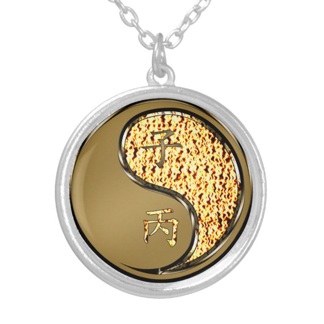 Fire Rat Silver Plated Necklace (Front)