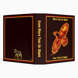 Fire Raven 3 Ring Binder
