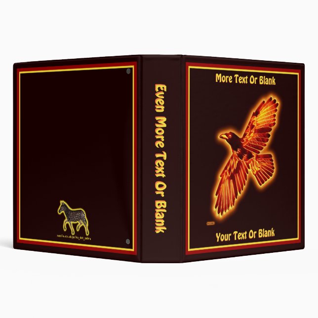 Fire Raven 3 Ring Binder (Background)
