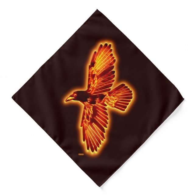 Fire Raven Bandana (Front)