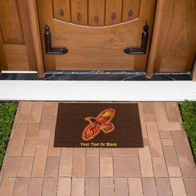 Fire Raven Fiber Doormat (Insitu (Outdoor))