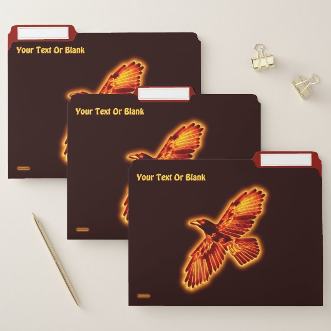 Fire Raven File Folder (Set)