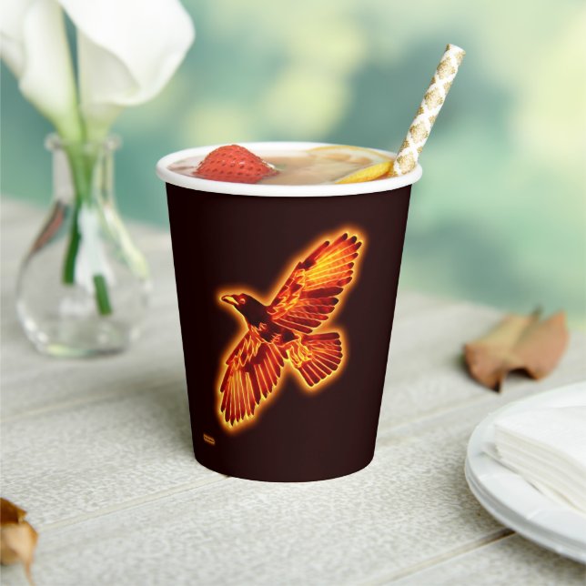 Fire Raven Paper Cups (Insitu)
