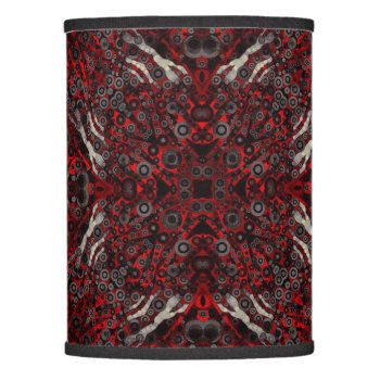 Fire Red Black Zebra Abstract Lamp Shade by TeensEyeCandy at Zazzle