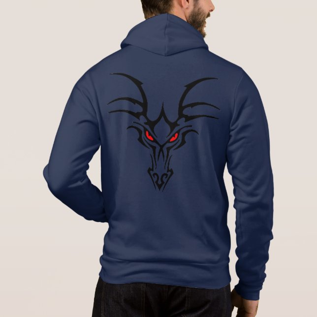 Fire Red Eye Dagon Slayer Hoodie - Dungeons Dragon (Back)