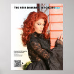 Fire Red Frontlace Wig Poster at Zazzle
