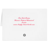 Fire Red Protea Cards (Back Horizontal)