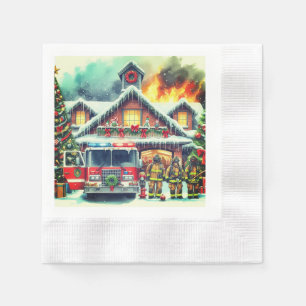Fire relief concert thank you for firefighters napkins