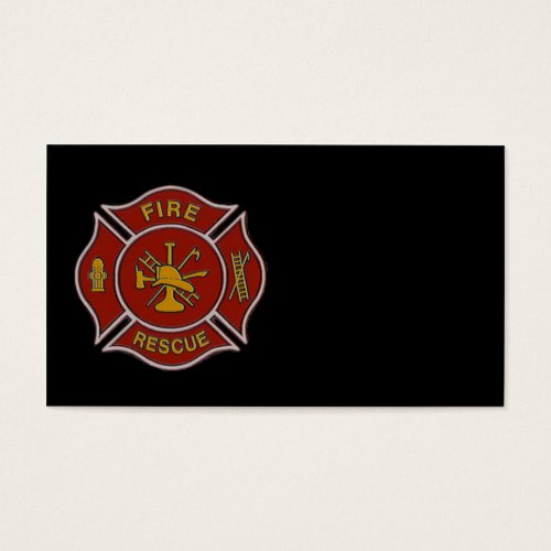 Fire Rescue Business Card Template