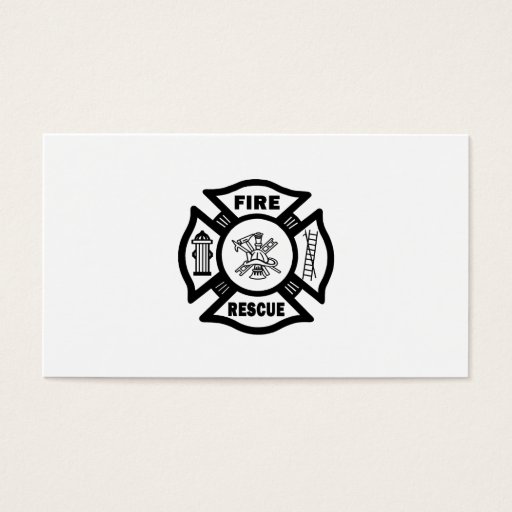 Customizable Fire Rescue Business Cards