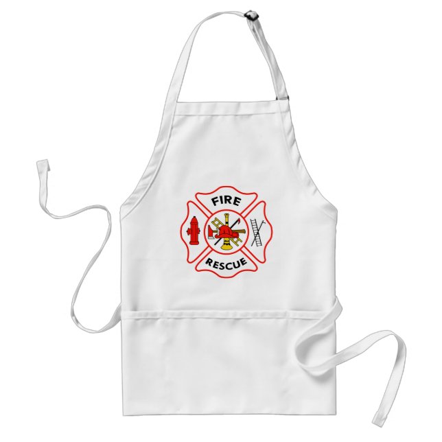 Fire Rescue Adult Apron (Front)