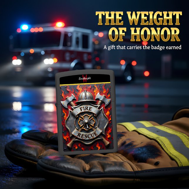 Fire Rescue Axe Emblem Zippo Lighter (Creator Uploaded)