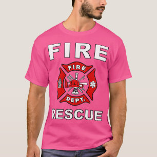 FIRE RESCUE FIRE FIGHTER FIREMAN KIDS YOUTH ADULT  T-Shirt