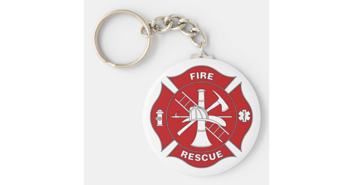 Fire Rescue Keychain | Zazzle.com