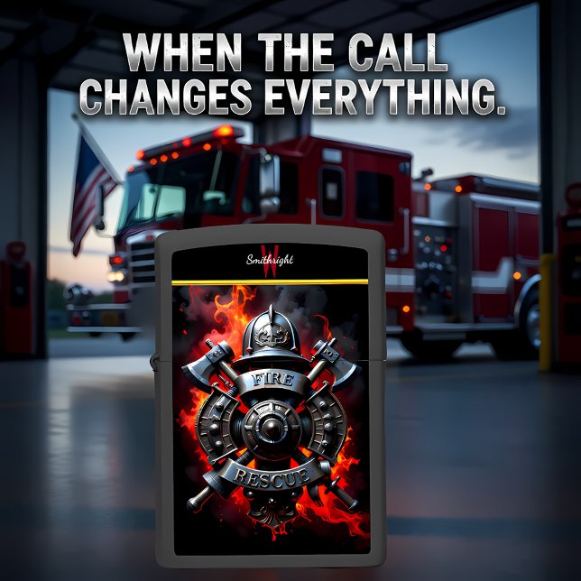 Fire Rescue Mechanical Shield Zippo Lighter (Creator Uploaded)
