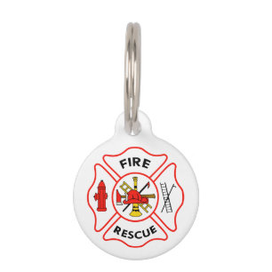 Fire Rescue Pet ID Tag