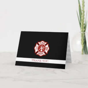 Fire Rescue Professional Customized Thank You Card