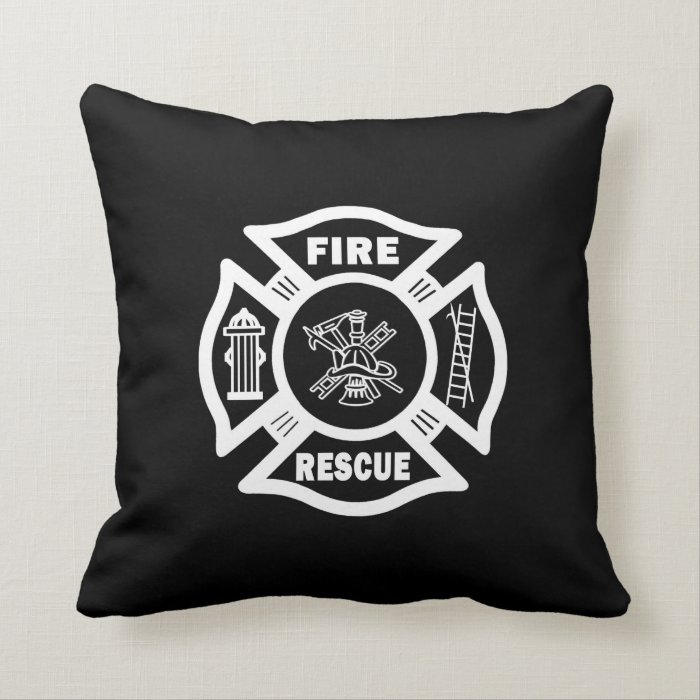 Fire Rescue Throw Pillow Zazzle