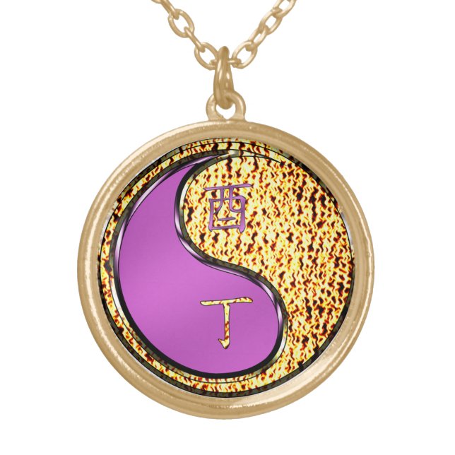 Fire Rooster Gold Plated Necklace (Front)