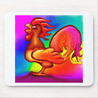 Fire Rooster Mouse Pad