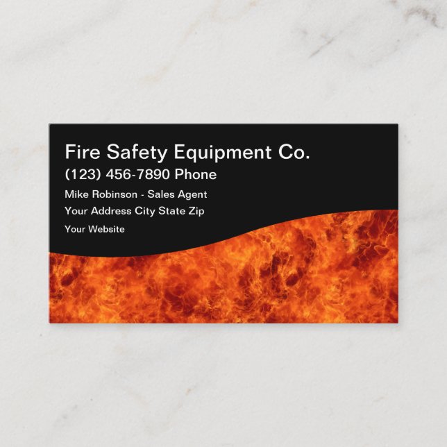 FIre Safety Equipment Business Cards (Front)