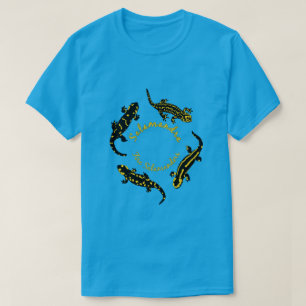 Fire Salamanders in a ring (Colored Logo) T-Shirt
