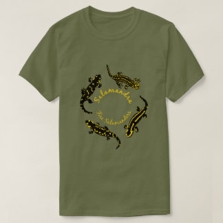 Fire Salamanders in a ring (Colored Logo) T-Shirt