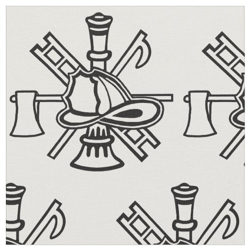 Fire Service Logo Graphic Fabric