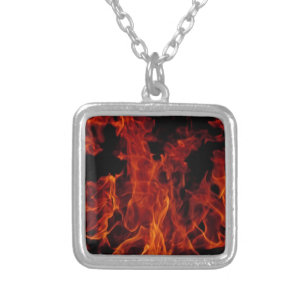 Fire Silver Plated Necklace