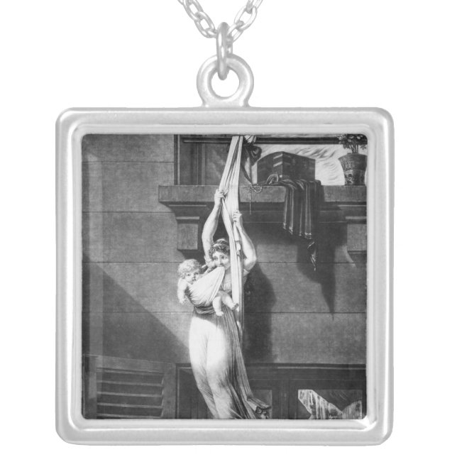 Fire Silver Plated Necklace (Front)