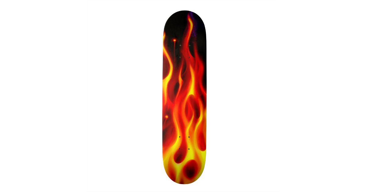 FIRE Skate Deck Zazzle
