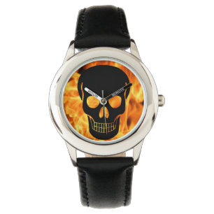 Fire skull watch