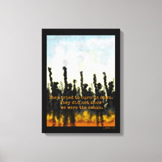 Fire & Smoke Canvas Print