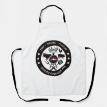 Fire Smoke Flavor BBQ Grill Emblem