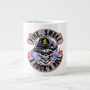Fire, Smoke & Rock n Roll Giant Coffee Mug