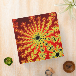 Fire Spark Burst 3 Ring Binder